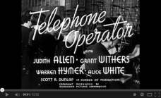Telephone Operator (1937)