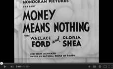Money Means Nothing (1934)